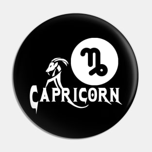 Capricorn Star Sign Pin
