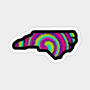 Tie Dye North Carolina Magnet