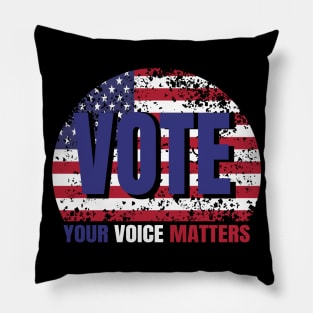 vote (your voice matters) Pillow