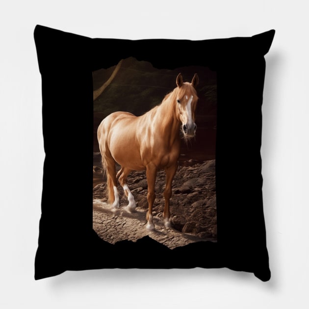 Chestnut Arabian Mare Pillow by Desert Horse Boutique