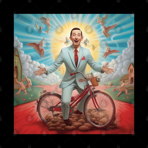 Pee Wee Herman in heaven - art 15 by Maverick Media