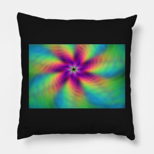 Rainbow swirl Pillow