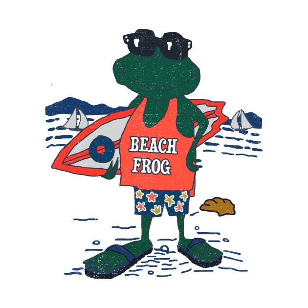 Frog At The Beach by Aratack Kinder