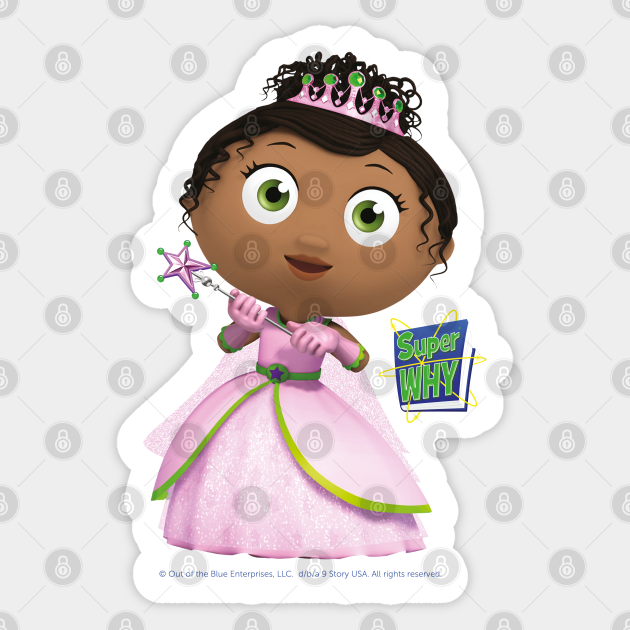 SuperWHY Princess Pea aka Princess Presto Super Why Sticker