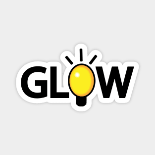 Glow glowing artistic design Magnet