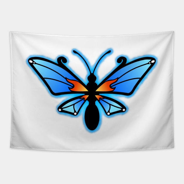 Fire Butterfly Tapestry by CoreyUnlimited