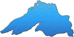 Great Lakes Lake Superior Outline Magnet