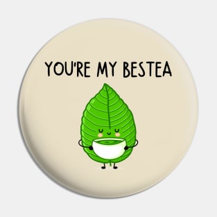 You're My Bestea Cute Platonic Friend Funny Jokes with Best Friend Pin