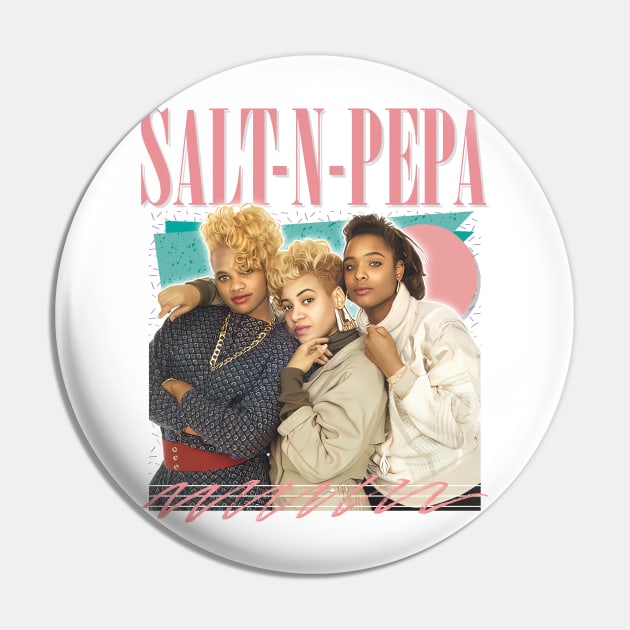 Salt N Pepa / 80s Aesthetic Design Pin by DankFutura