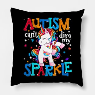 Autism Awareness Kids Unicorn  For Autism Mom Girls Pillow