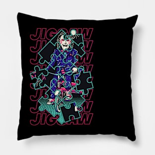 Saw Puppet Jigsaw Puzzle Pillow