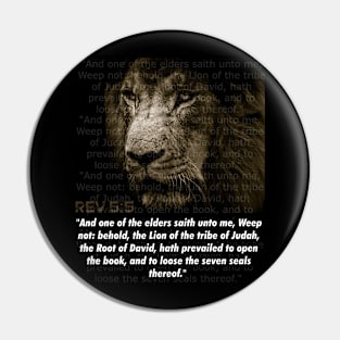 The Lion Of The Tribe Of Judah Pin