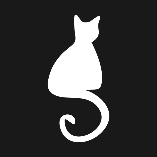 Cat Silhouette - Cat - T-Shirt | TeePublic