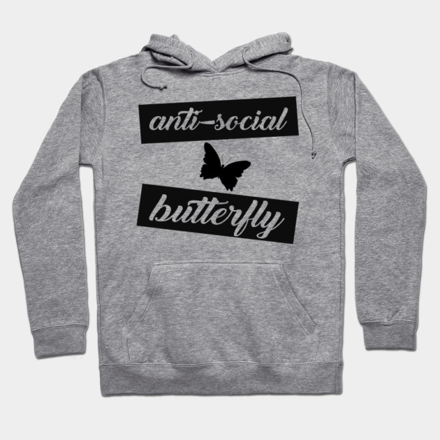 anti social social club butterfly hoodie