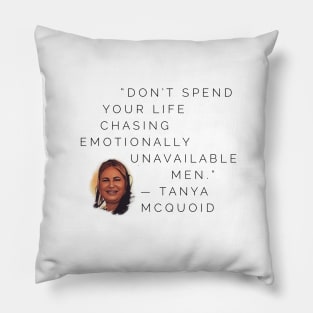 Tanya McQuoid White Lotus Quotes Pillow