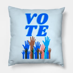 Raise Your Hand If You Intend To VOTE Pillow