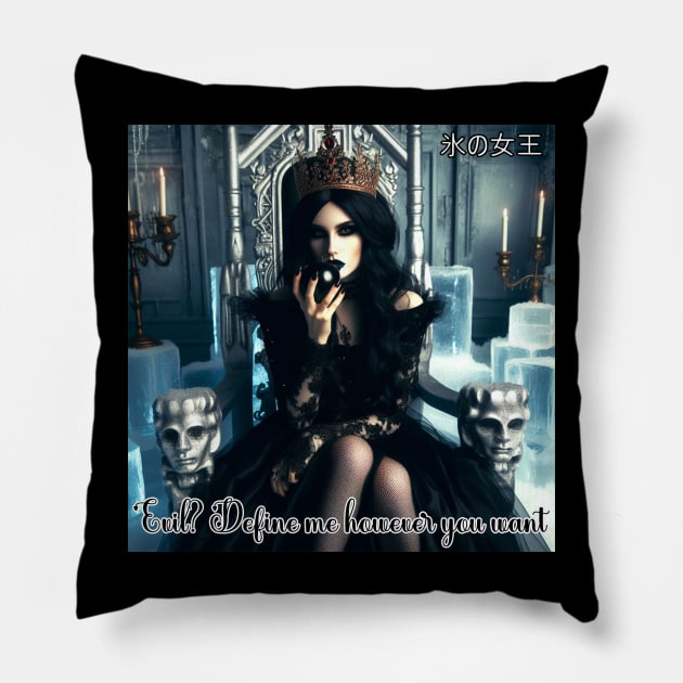 Goth Ice Queen - Define Me Pillow by PlayfulPandaDesigns