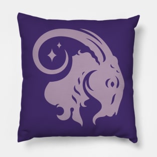 Vintage Capricorn Zodiac Symbol // Proud Capricorn Horoscope Sign Astrology Pillow