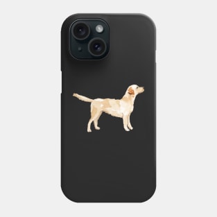 Yellow Lab Silhouette Watercolor Phone Case