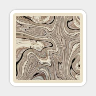 cool stone texture tan swirls brown marble swirls Magnet