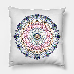 Mandala of Colors Pillow