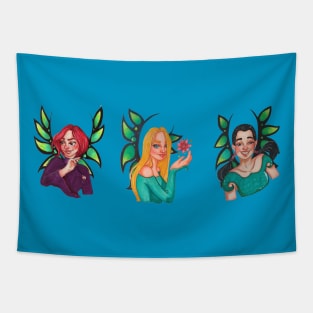 Will,Cornelia and Hay Lin Tapestry