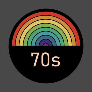 Retro rainbow 70s T-Shirt