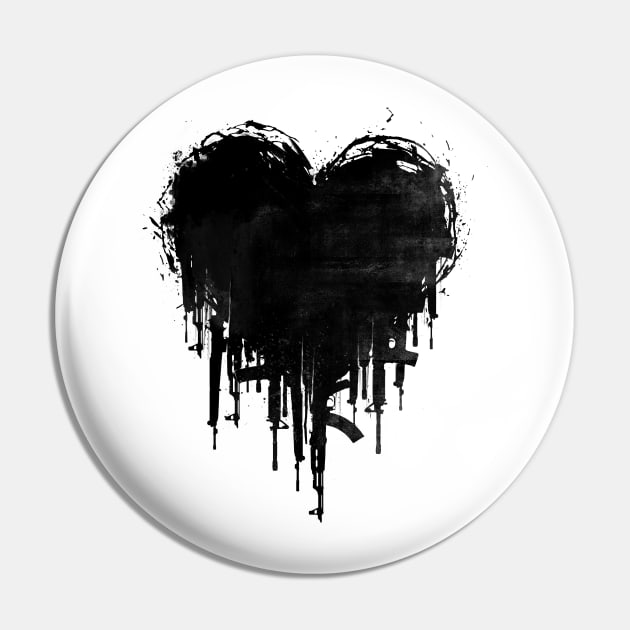 Dark Heart Pin by angrymonk