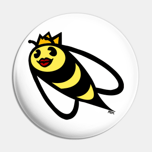 Queen Bee Graphic Design Pin