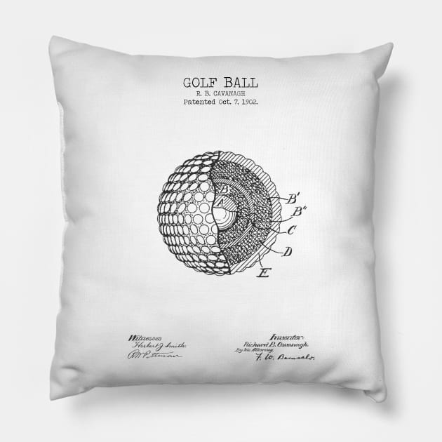 GOLF BALL patent Pillow by Dennson Creative