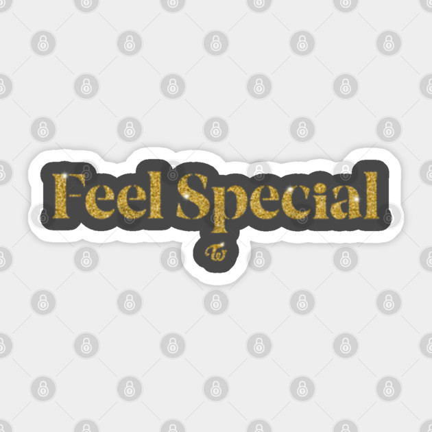 Twice Feel Special Gold Glitter Twice Sticker Teepublic