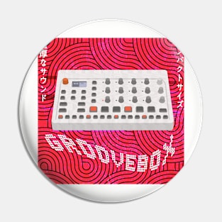 White Groovebox Pin