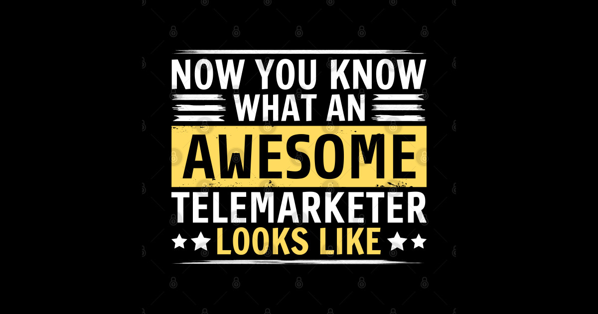 Funny Telemarketer Telemarketer Sticker TeePublic