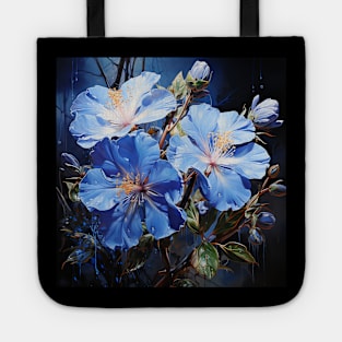 Blue Flower Tote