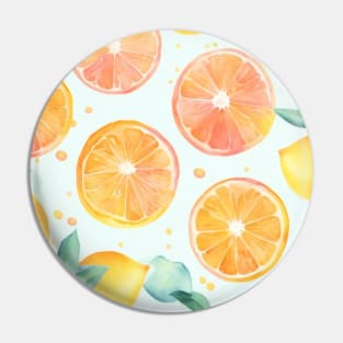 citrus grape fruit pattern Pin