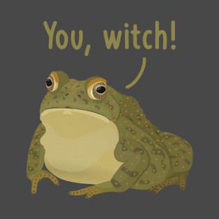 You, witch! Halloween cursed frog toad T-Shirt