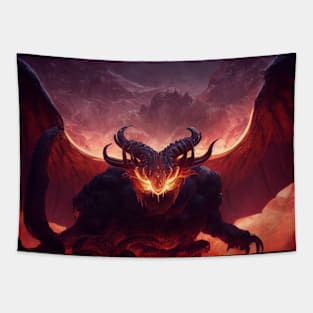 Fire demon 2 Tapestry