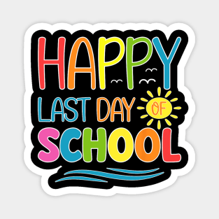 Happy Last Day Of School Teacher Student Graduation Summer Magnet