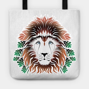 Lion Head with Oak Leaves Tote