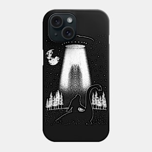 Bigfoot Riding Loch Ness Monster Phone Case