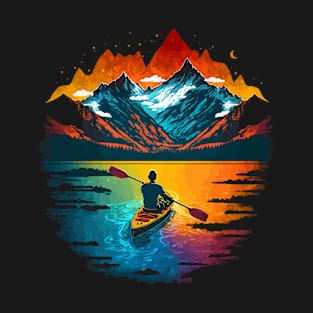 Kayaking - Kayaker Colorful T-Shirt