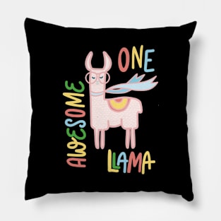 One Awesome Llama Pillow