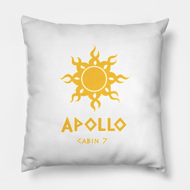 Apollo symbol cabin 7 Pillow by maxtrology