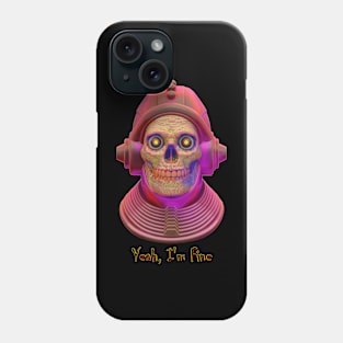 Neon Zombie Yeah I'm Fine Phone Case