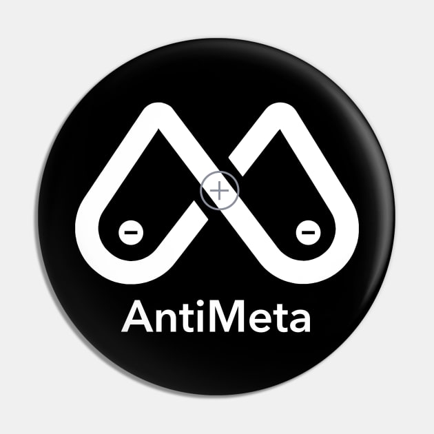 Social Media Antimatter Pin by HipsterSketch