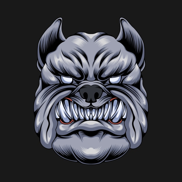 Bulldog head by Marciano Graphic