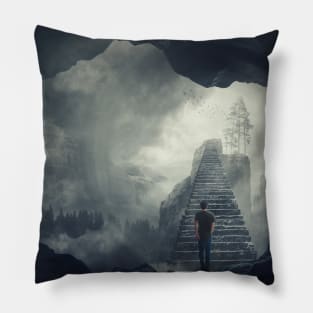 crossing abyss Pillow