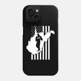 West Virginia Bigfoot American Flag Phone Case