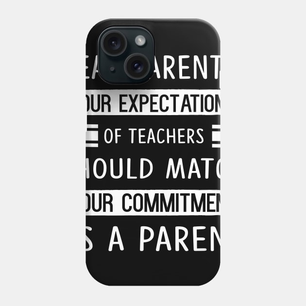 Your Commitment As A Parent Phone Case by Simpsonfft