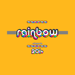 Rainbow 2010 ColorGroove Retro-Rainbow-Tube nostalgia (tf) T-Shirt